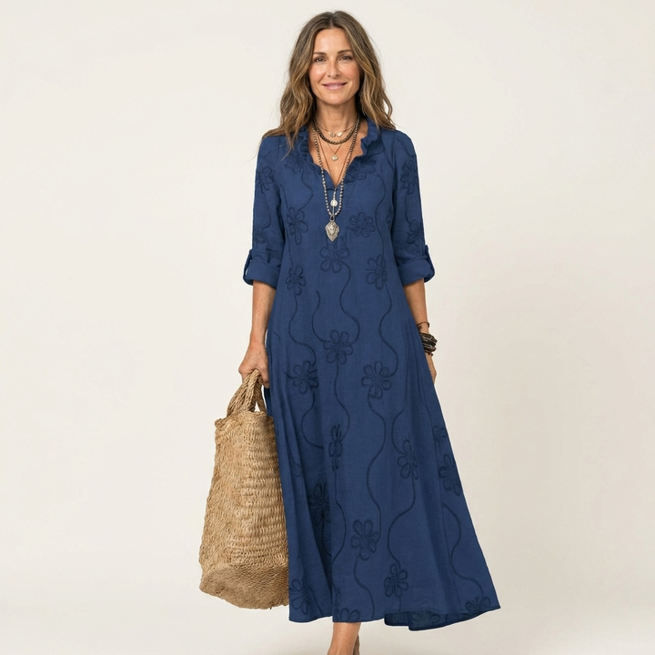 Kaia Embroidered Maxi Dress