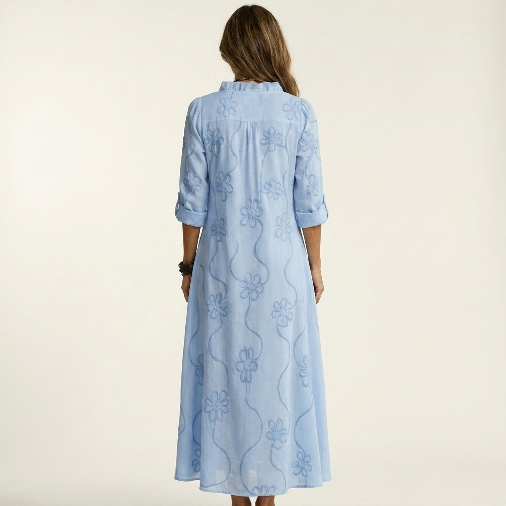 Kaia Embroidered Maxi Dress