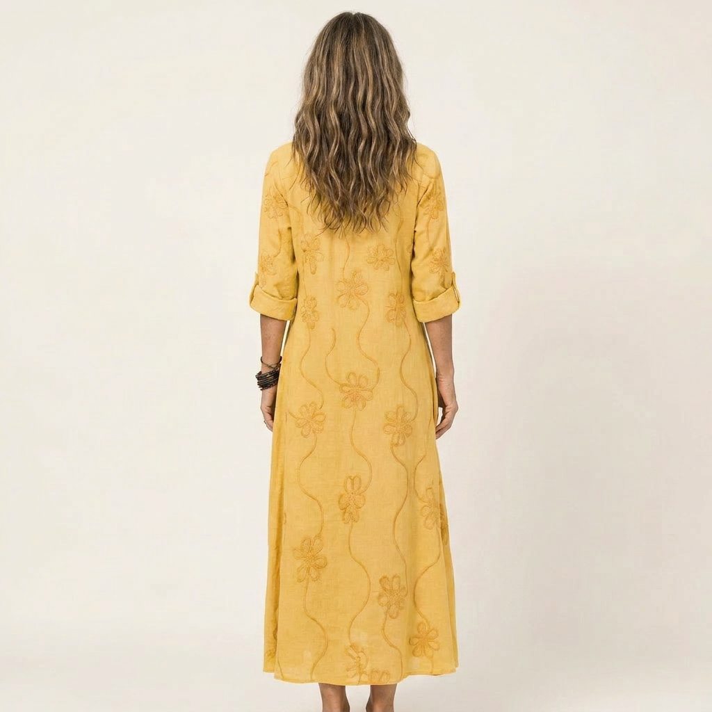 Kaia Embroidered Maxi Dress