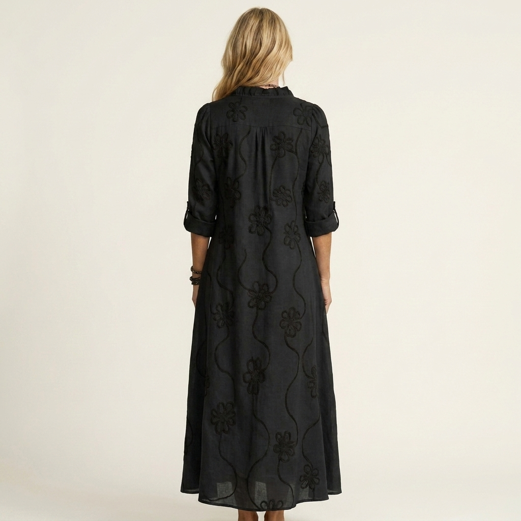 Kaia Embroidered Maxi Dress