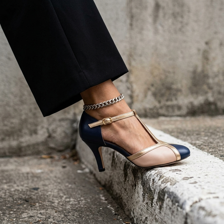 Celia T-Strap Heels