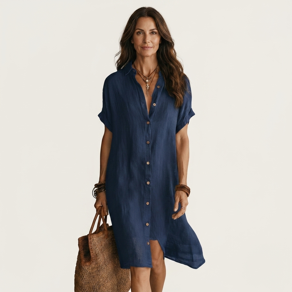 Elara Midi Shirt Dress