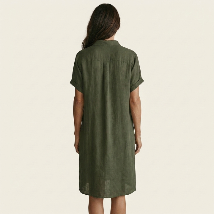 Elara Midi Shirt Dress