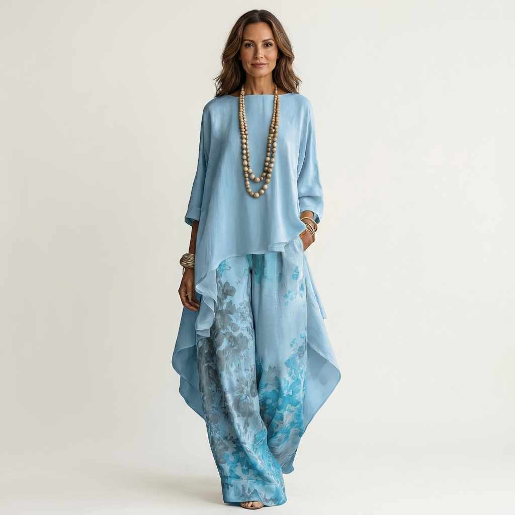 Mara Asymmetric Tunic Set