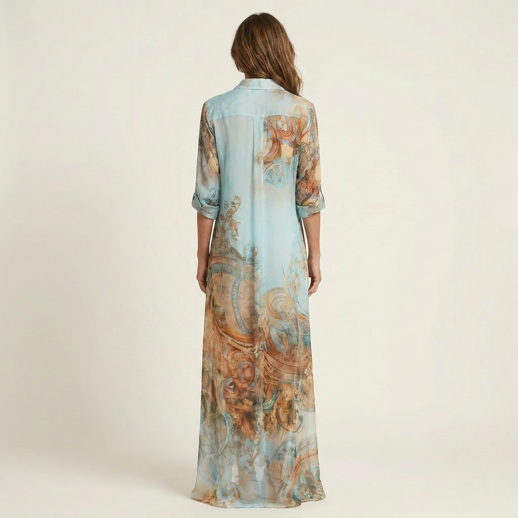 Vera Maxi Shirt Dress