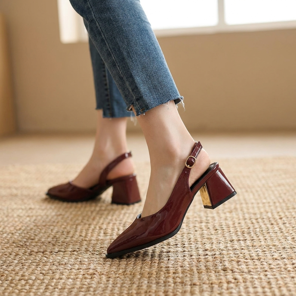 Lucia Slingback Office Heels