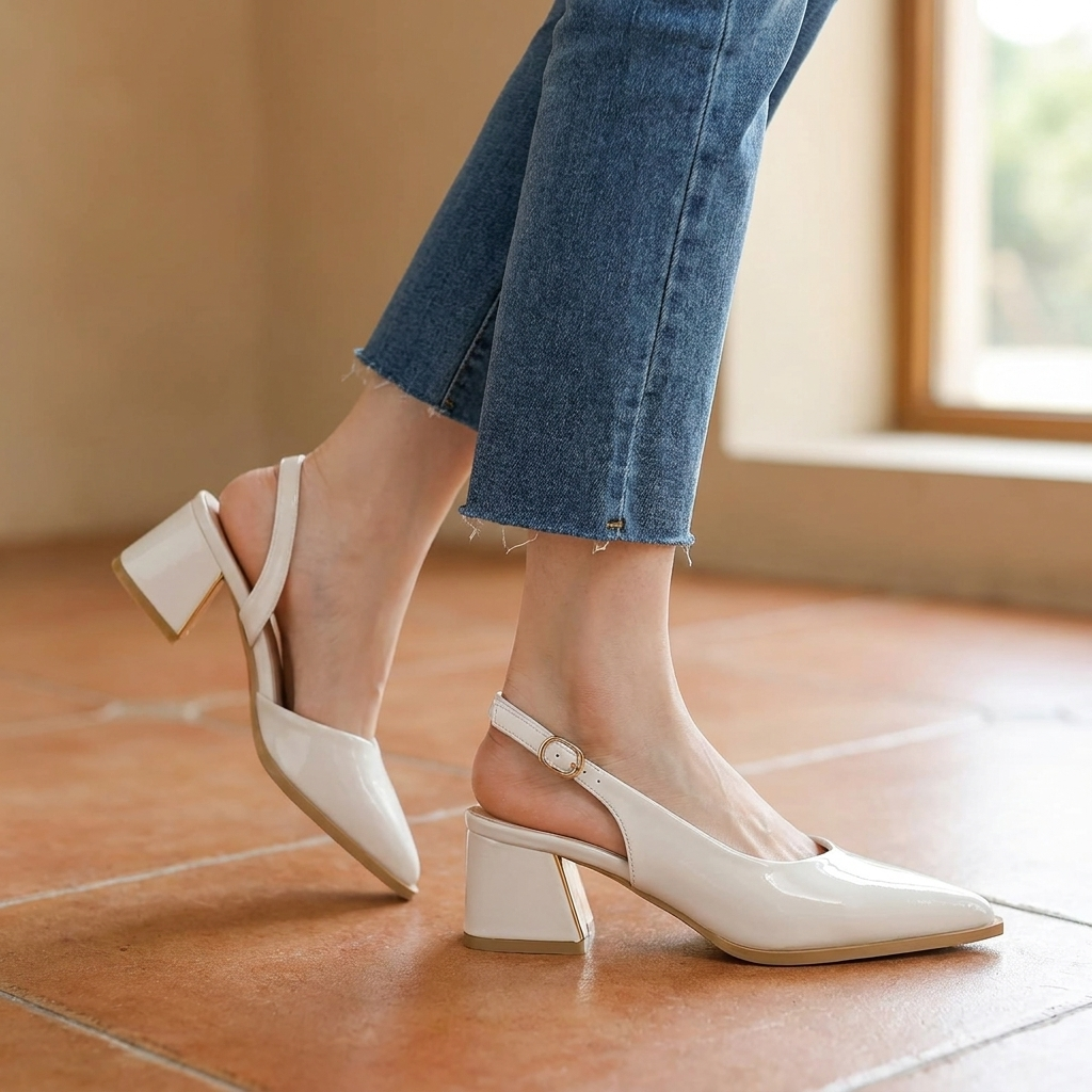 Lucia Slingback Office Heels