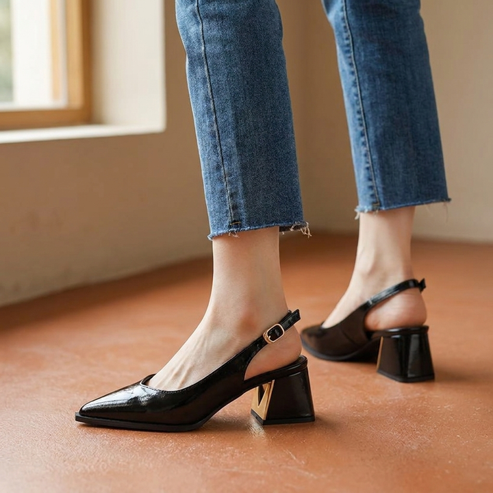 Lucia Slingback Office Heels