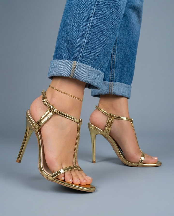Sienna T-Strap Stiletto Heels