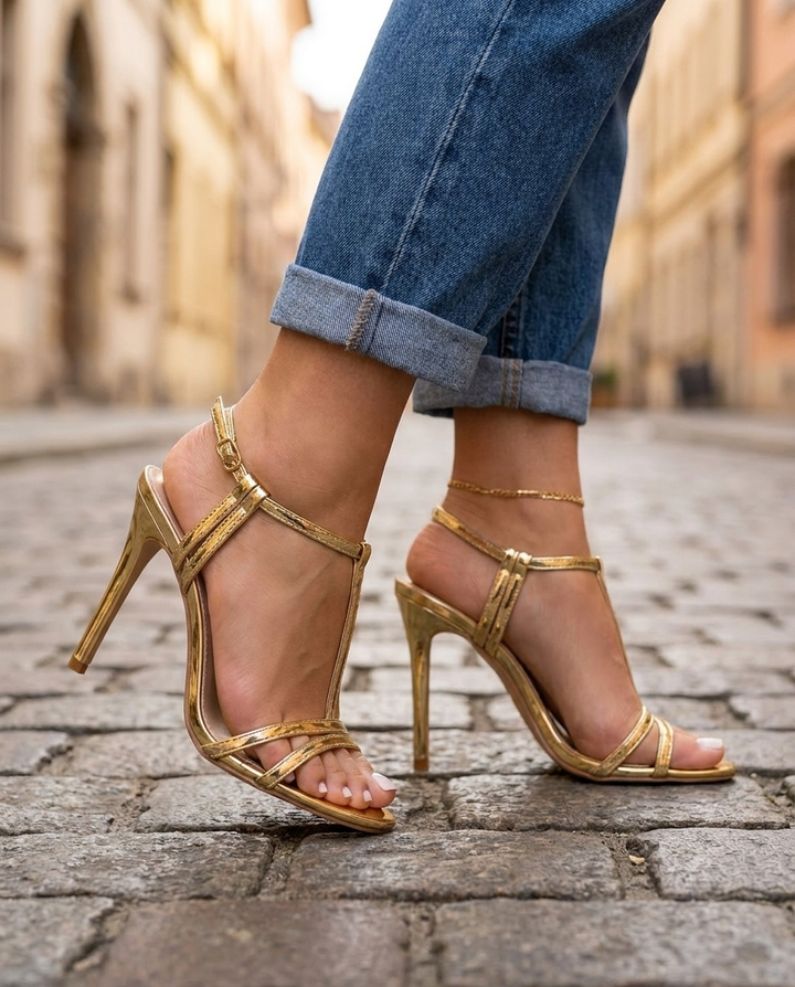 Sienna T-Strap Stiletto Heels