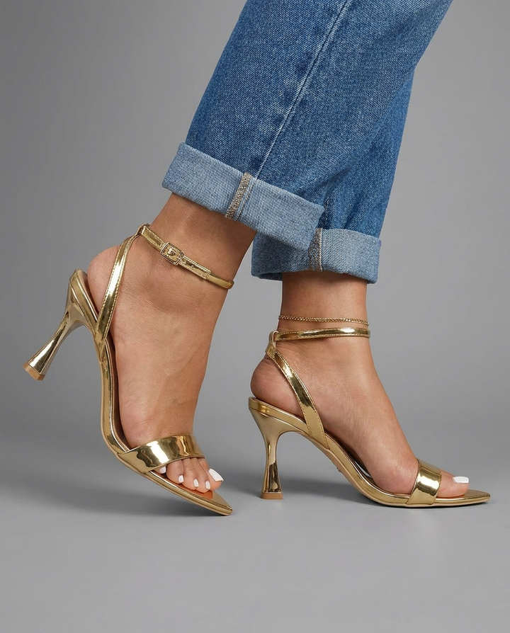 Lucia Single-Strap Heels