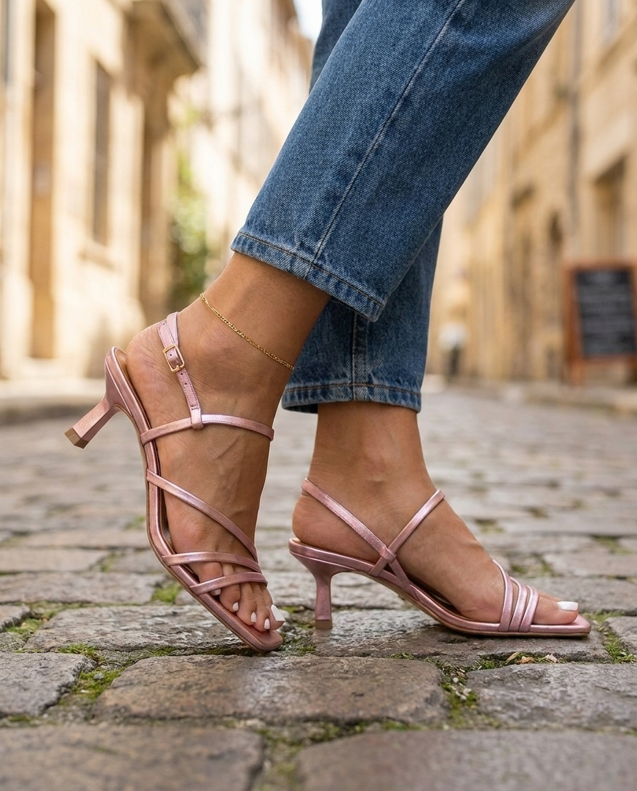 Serena Strappy Kitten Heels