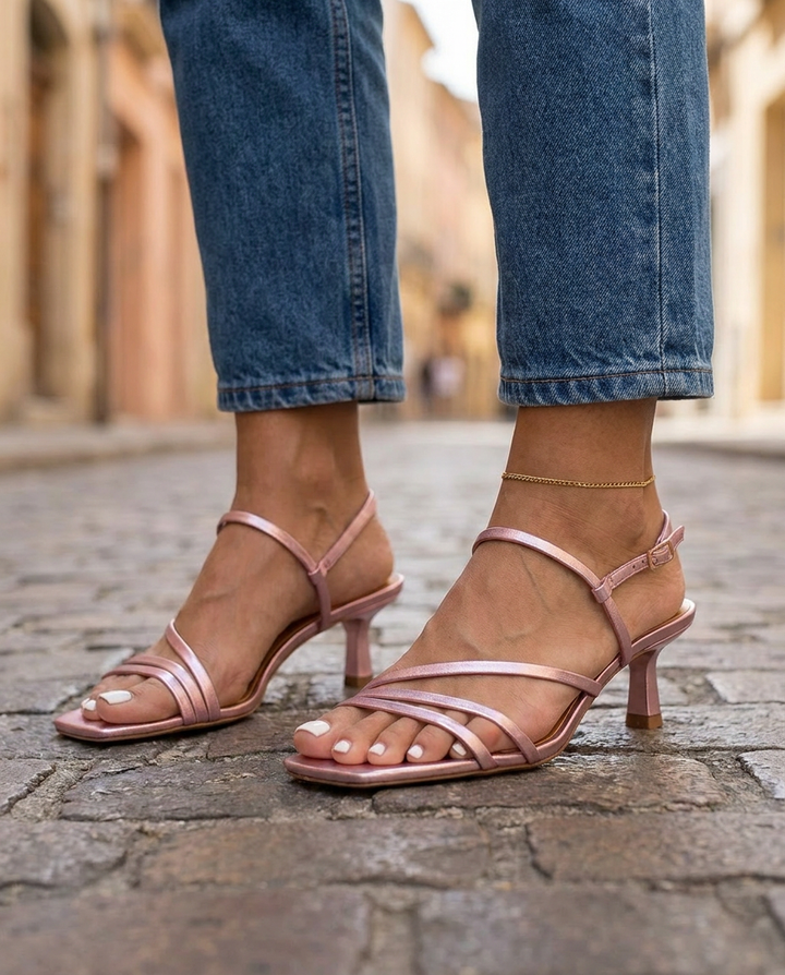 Serena Strappy Kitten Heels