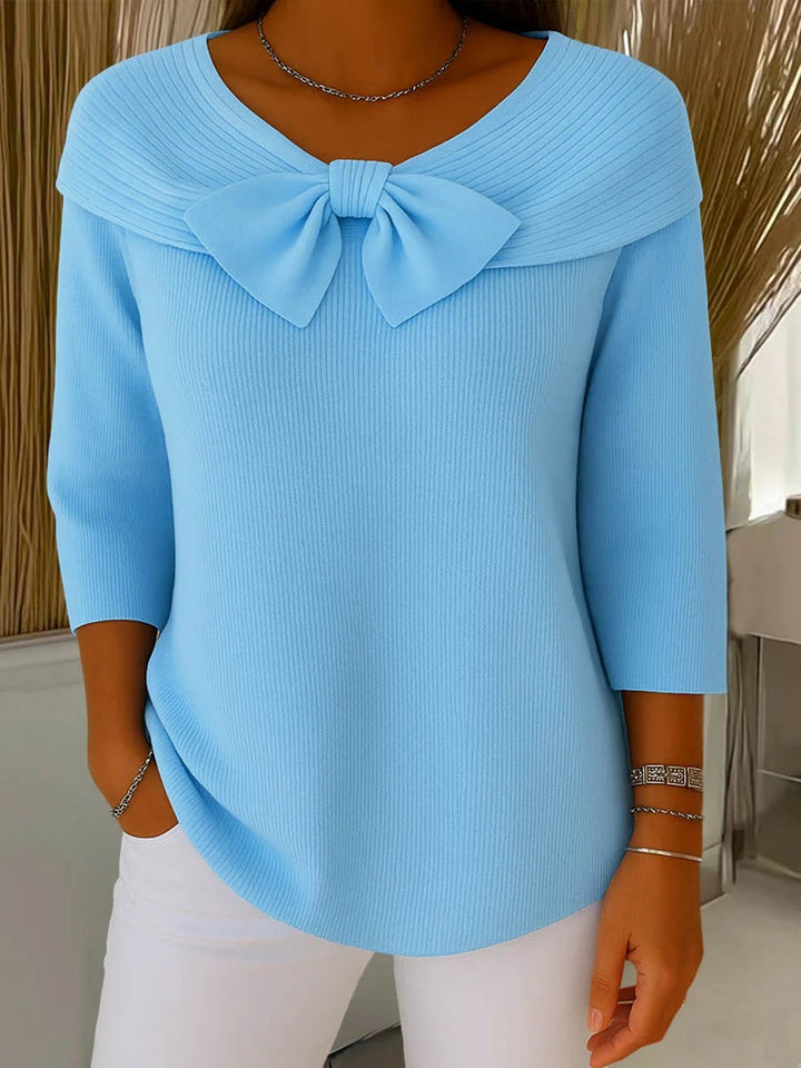 Mira Bow Crewneck Sweater