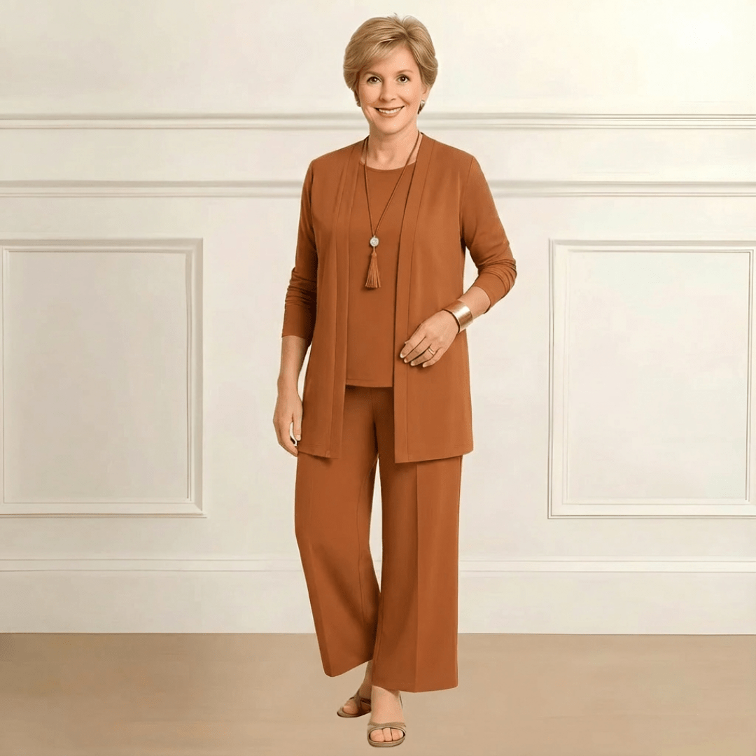 Aurelia Cardigan, Top & Pant Set