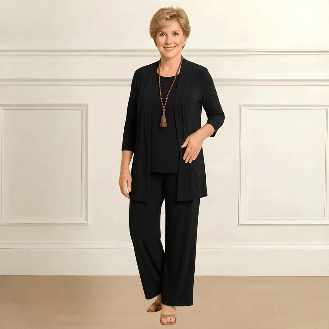 Aurelia Cardigan, Top & Pant Set