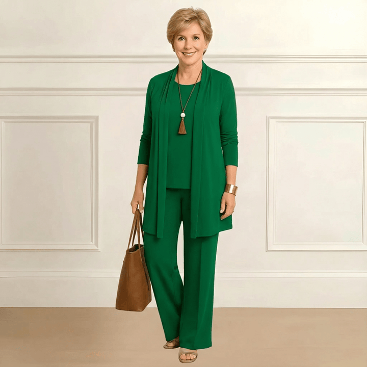 Aurelia Cardigan, Top & Pant Set