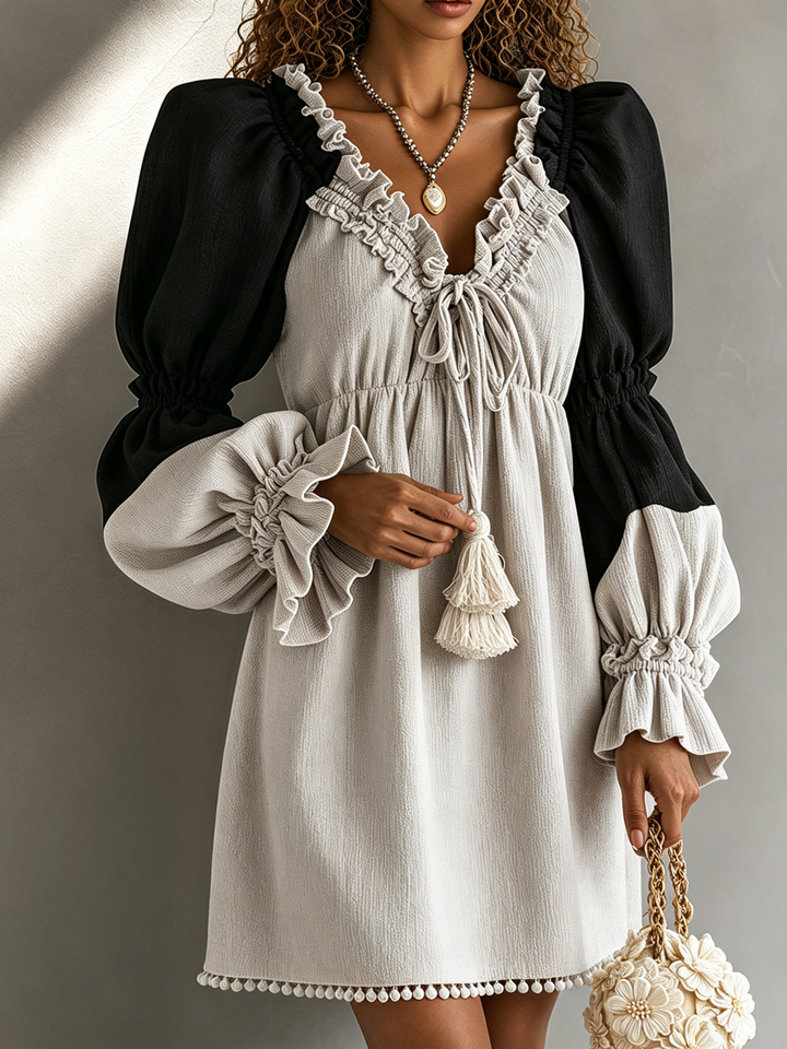 Maeve Puff-Sleeve Mini Dress